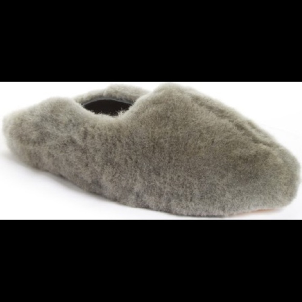 Tibi Gray COLOR Sheep Shearling Tibi Mules